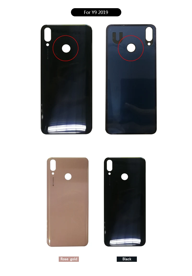 AAA качественная крышка батареи для huawei Y9 задняя крышка чехол для huawei Y9 крышка батареи чехол