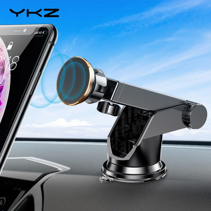 YKZ магнитный автомобильный держатель для телефона для iPhone Xs Max XR 8 6 телескопическая присоска для приборной панели автомобиля держатель для мобильного телефона