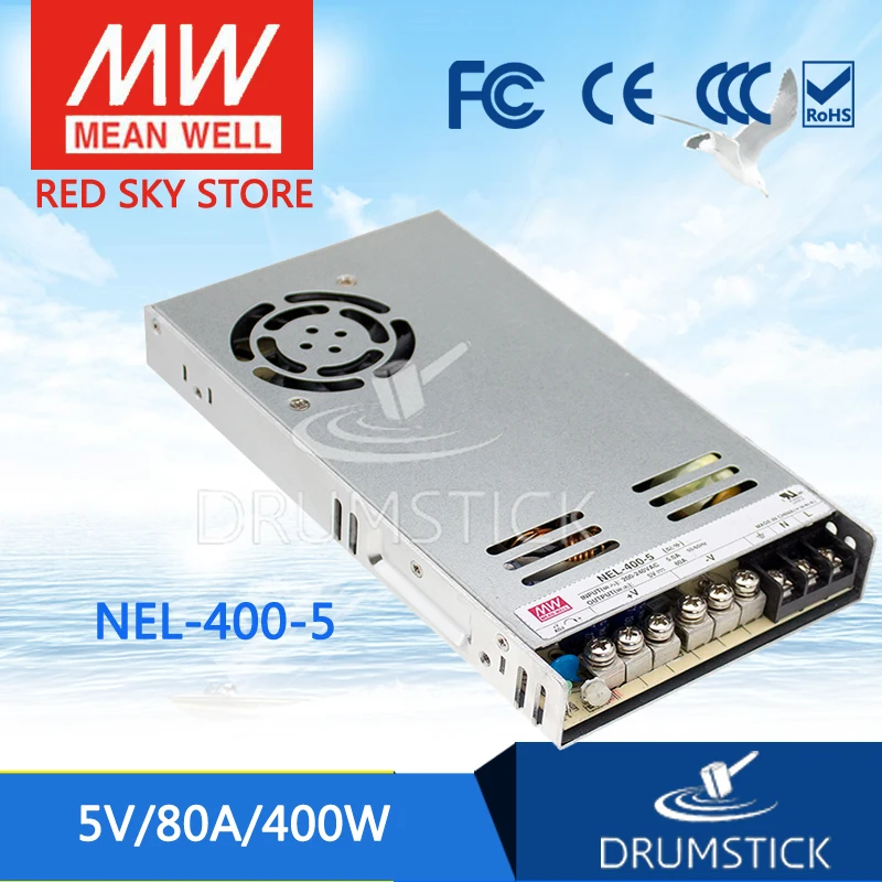 

friendly MEAN WELL 12Pack NEL-400-5 5V 80A meanwell NEL-400 5V 400W Single Output Switching Power Supply