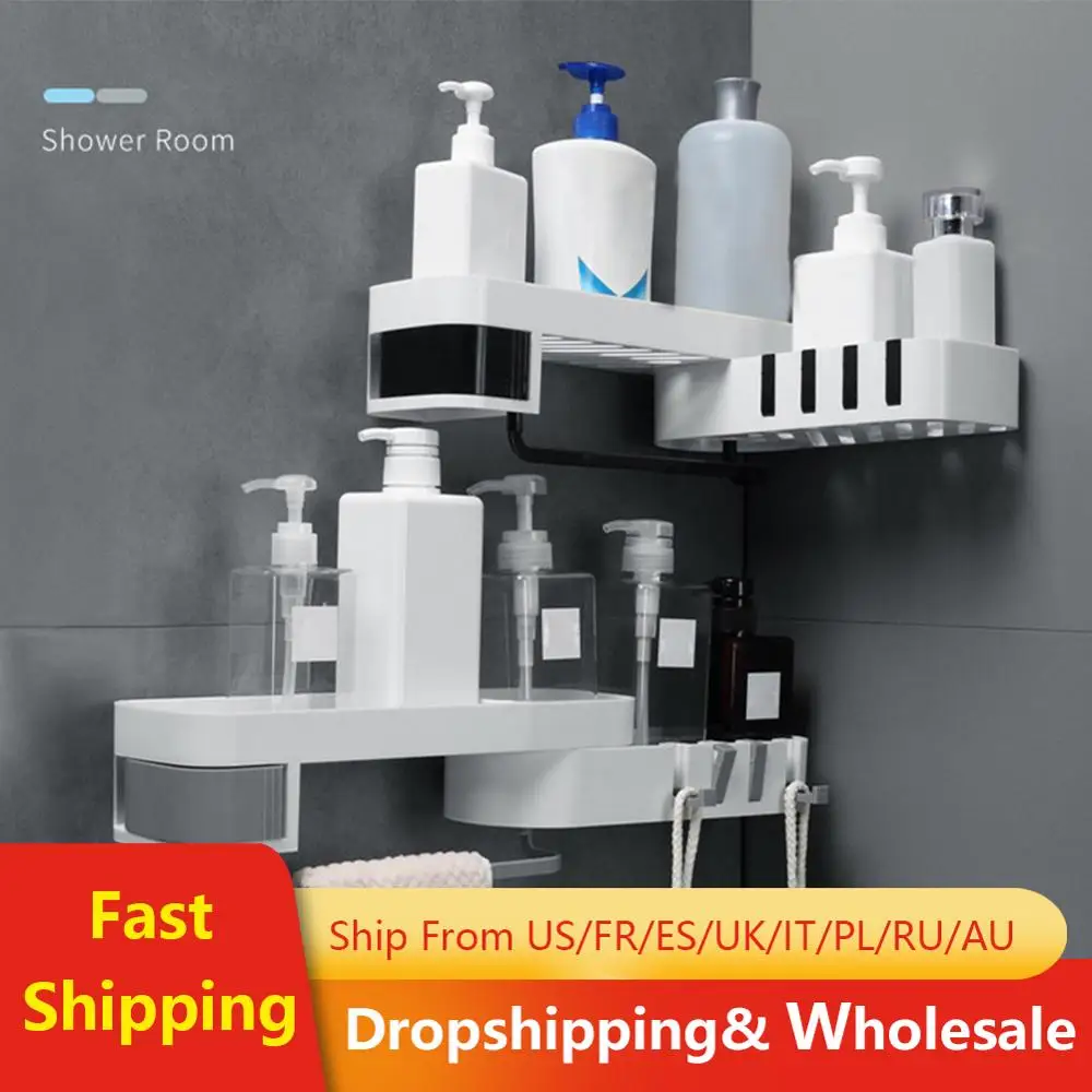 1 шт. угловая душевая полка для ванной комнаты шампунь держатель кухни стеллаж