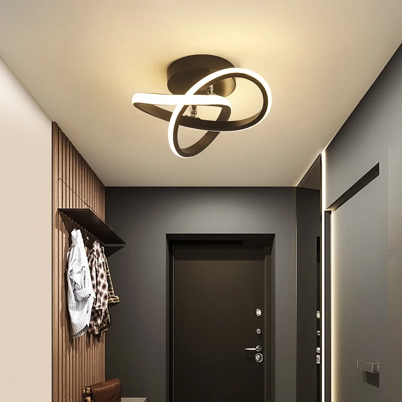 $19.32 Modern LED Ceiling Light Minimalist Balcony Aisle Lamp Home Foyer Corridor Channel Ceiling Lamp Nordic Kitchen Ceiling Lights