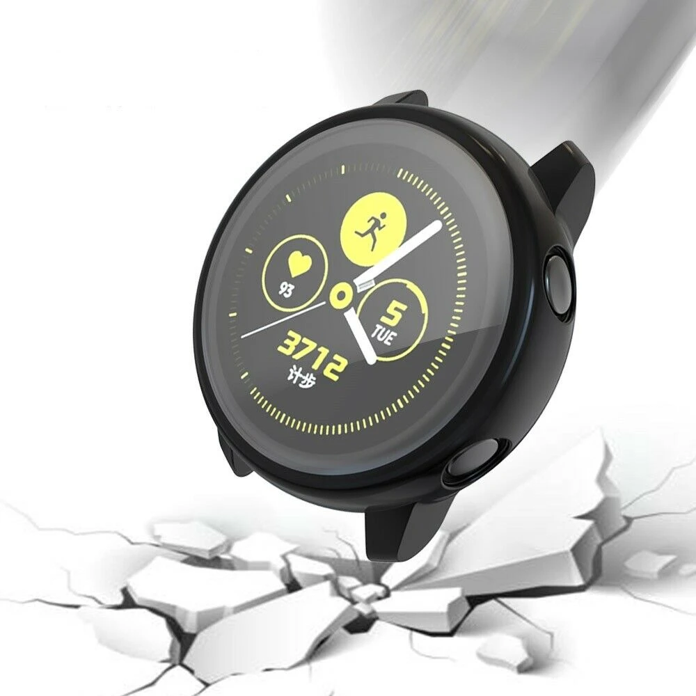 Защитный чехол для экрана Samsung Galaxy Watch Active ультратонкий мягкий силиконовый с