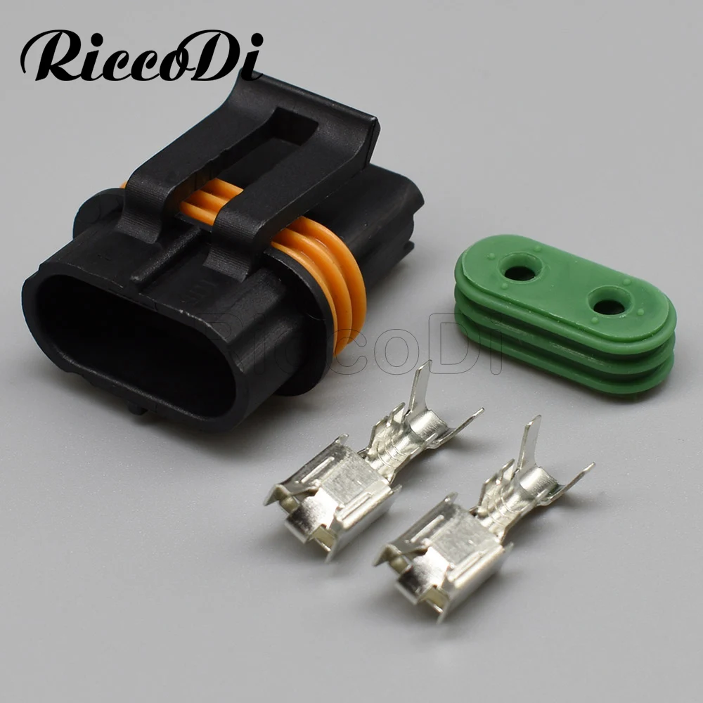 10/20 комплектов 2-контактные герметичные разъемы Delphi папа мама для встроенного