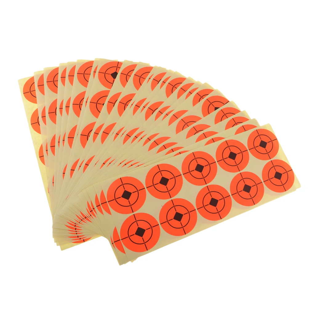 

250pcs/25 Sheets Adhesive Paper Target Roll Stickers For Shooting Exercise