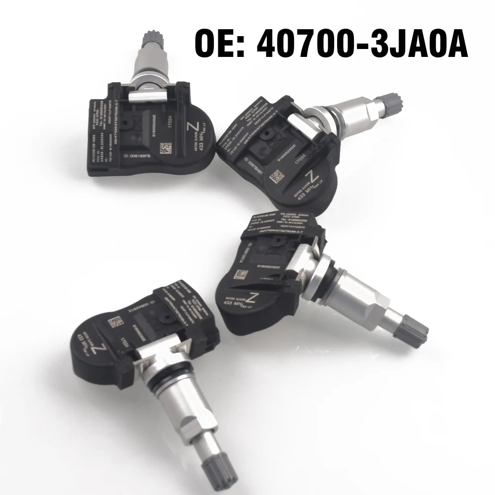 Датчик давления в шинах 4 шт., TPMS 40700-3JA0B 407003JA0B для infiniti jx35 2013 Q50 2016 2017 Q60 2017 QX60 2014-2017