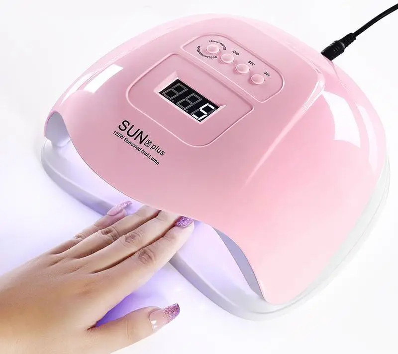 

Nail Dryer UV LED Lamp Quick Dry Pink White Curing Nail Gel Polish Varnish Nail Art Drying Tools For Manicures
