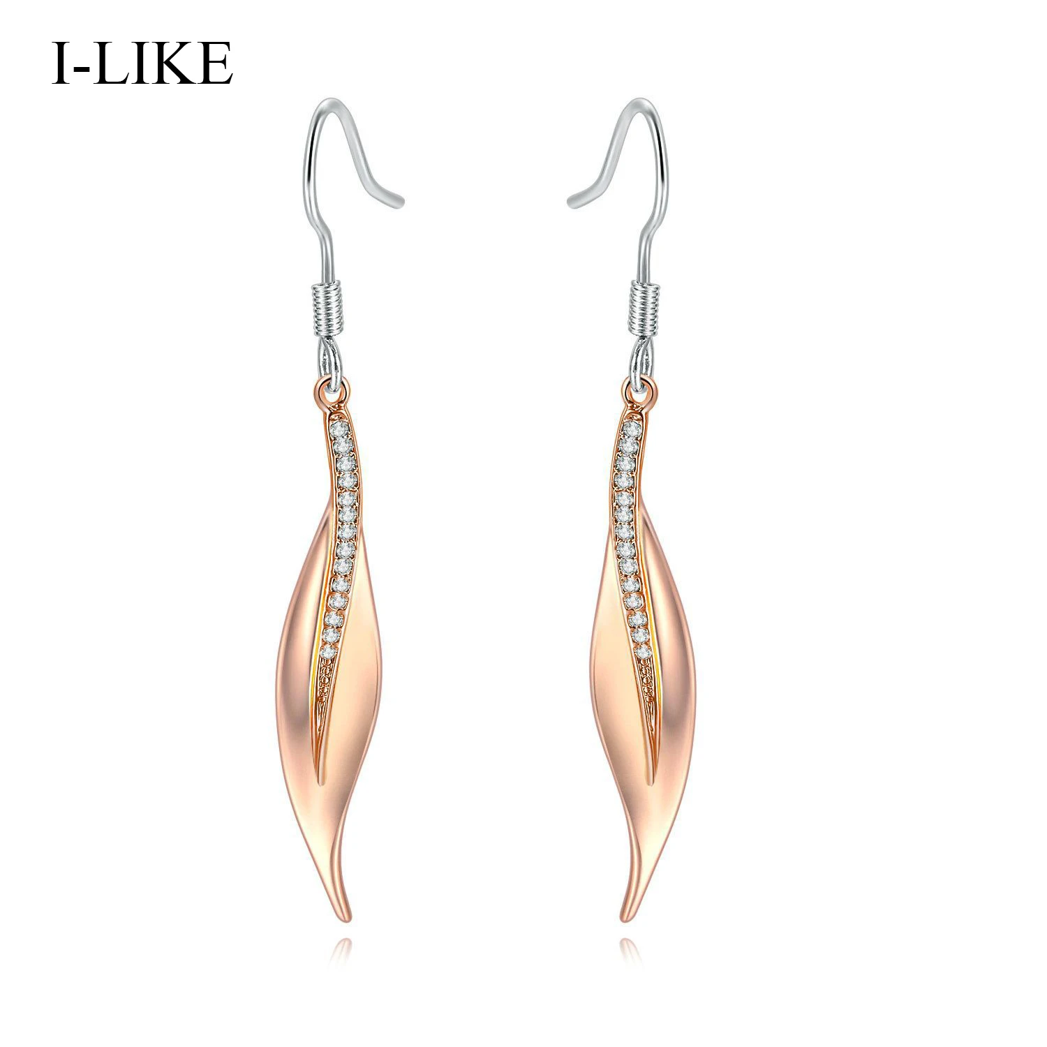 

Feather Tassels Earrings Shining Diamond Earrings for Women Earrings 2022 Trend 18K Gold Plated Jewelry Gift Korea Woman Earring