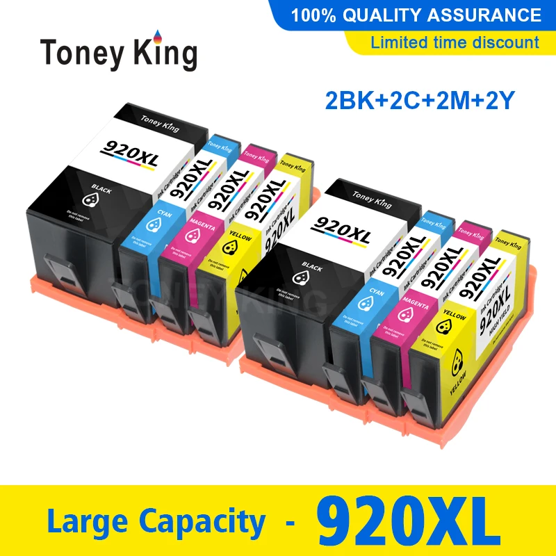 

10 Pcs Compatible Ink Cartridge for HP 920XL for HP 920 For HP920 Officejet 6000 6500 6500A 7000 7500 7500A Printer with chip