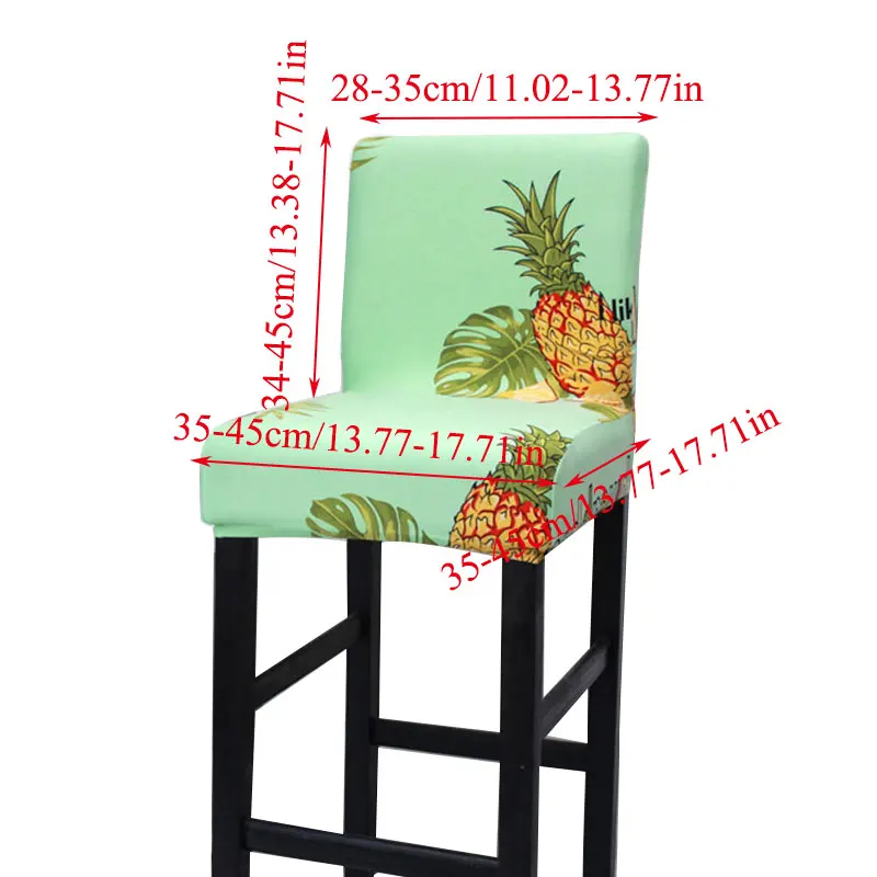 

Spandex Chair Cover Flower Seat Covers for Bar Stool Chairs Slipcover Home Hotel Banquet Dining Chair Decoration