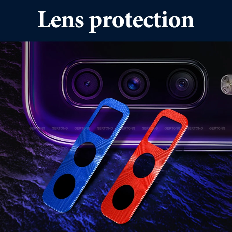 Алюминиевое защитное кольцо для объектива камеры с покрытием Samsung A30 A50 роскошный