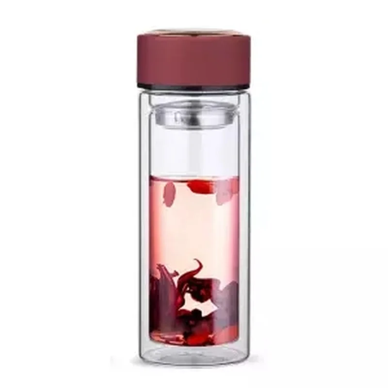 Стакан Питьевой с двойной изоляцией и защитой от ожогов 300 мл крышкой | Дом сад