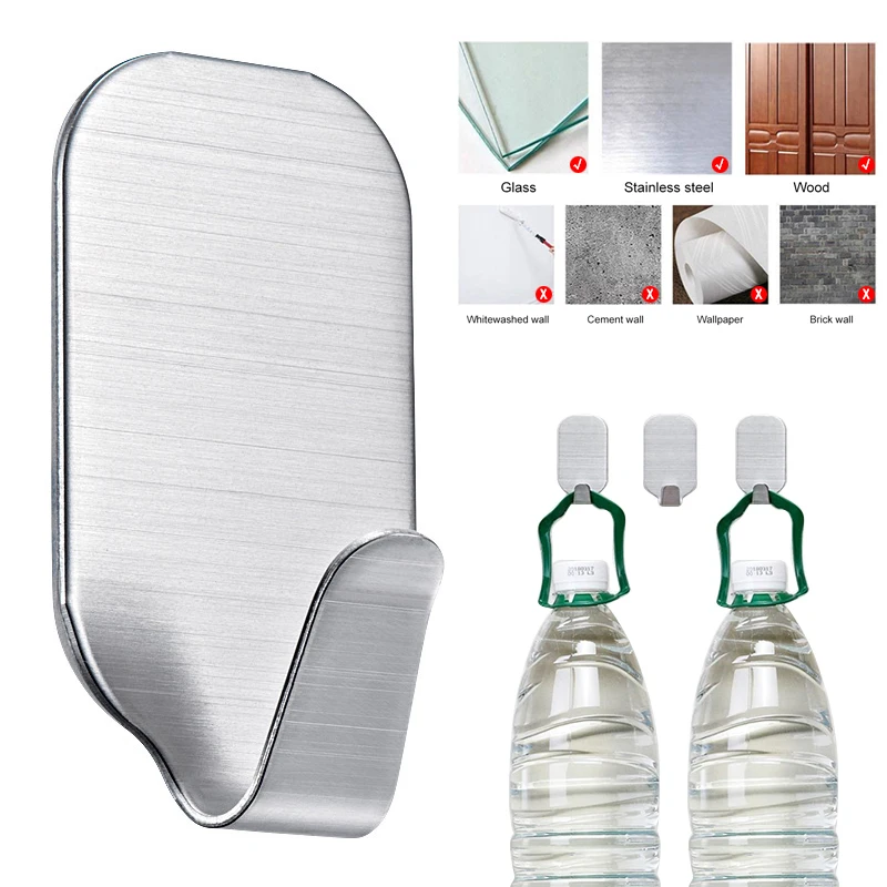 1/4 шт. многоцелевой настенная вешалка Нержавеющая сталь держатель на Ванная