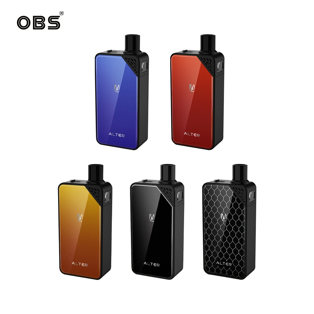 Оригинальный комплект OBS Alter Pod встроенный аккумулятор 2300 мАч 5 мл 3 система NX Ом