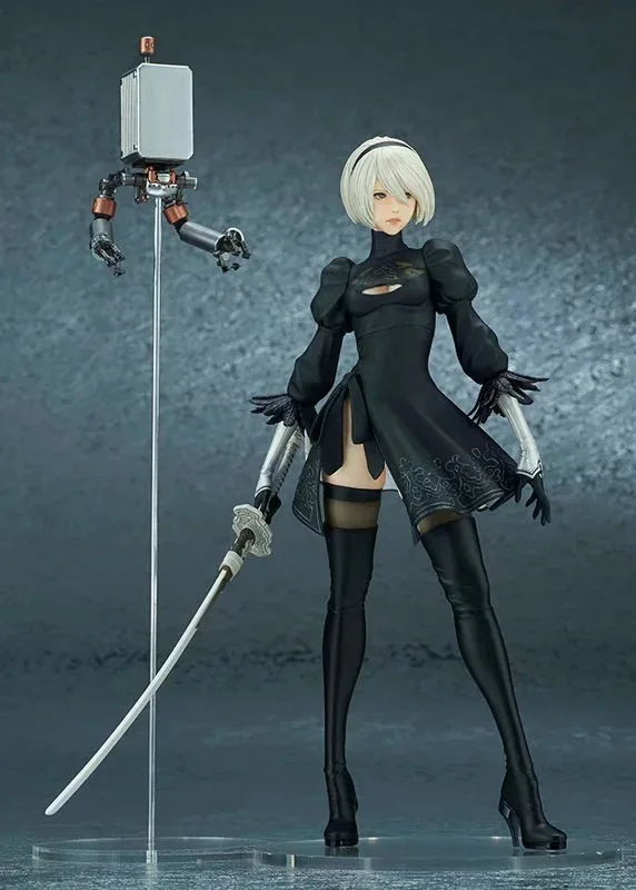 

28cm Anime NieR:Automata 2B YoRHa No.2 Type B Action Figure Deluxe Version New Style PVC Fighting Model Figure Toys Doll Gift