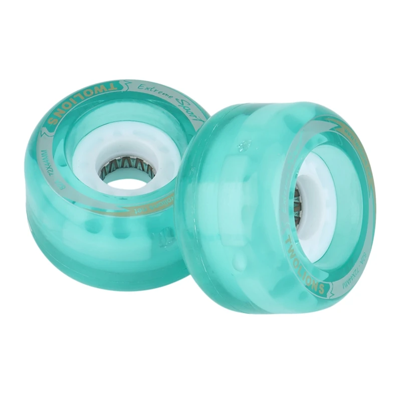 

Drift Board Wheel 72mmx44mm 82A TWOLIONS PU Skateboard Wheels, LED Flash Skate Board Wheel with Magnet Core As Gift
