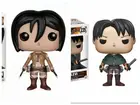 Фигурки аниме атака на Титанов, фигурки аниме Mikasa Ackerman #21, LEVI #235, экшн-фигурки из ПВХ, модели, игрушки, фигурки аниме, коллекционные куклы