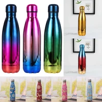 500ml colorful stainless steel cola water vacuum bottle portable thermal flask drinkware outdoor gym sport travel drink bottle