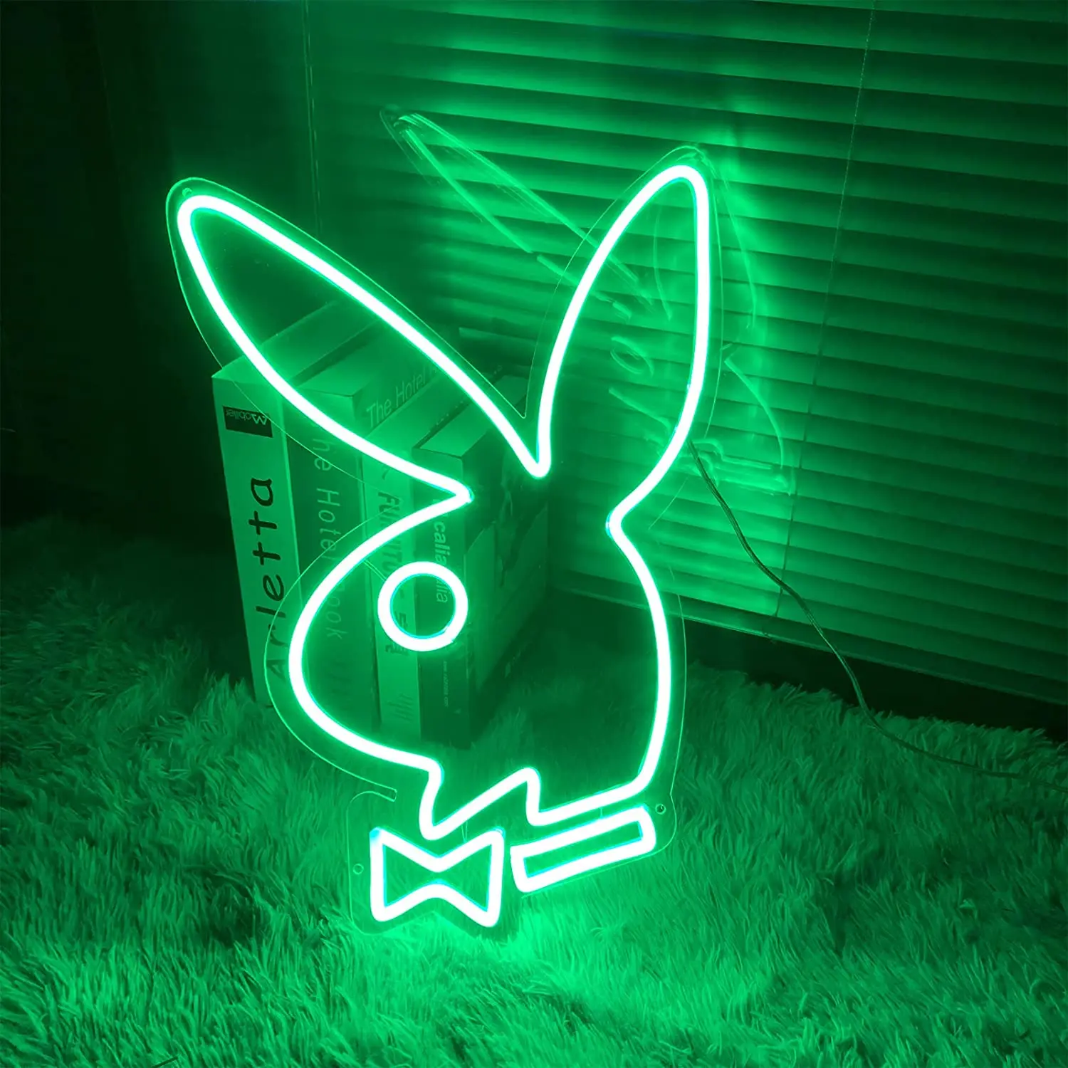Неоновая светодиодсветодиодный вывеска Playboy Bunny 35/40 см Настенный декор для бара