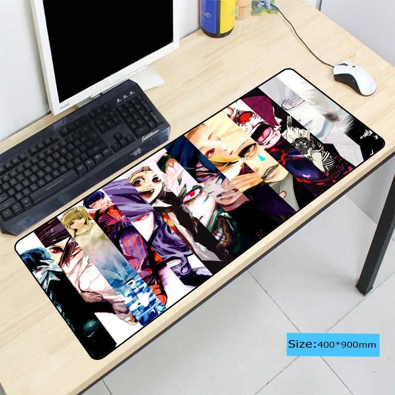 Большой коврик для мыши японский аниме 90x40 см XL игровой Tokyo Ghoul домашний декор