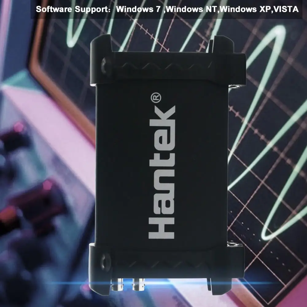 Цифровой осциллограф Hantek 6022BE для ноутбука ПК USB 2 канала 20 МГц 48MSA/s портативный |