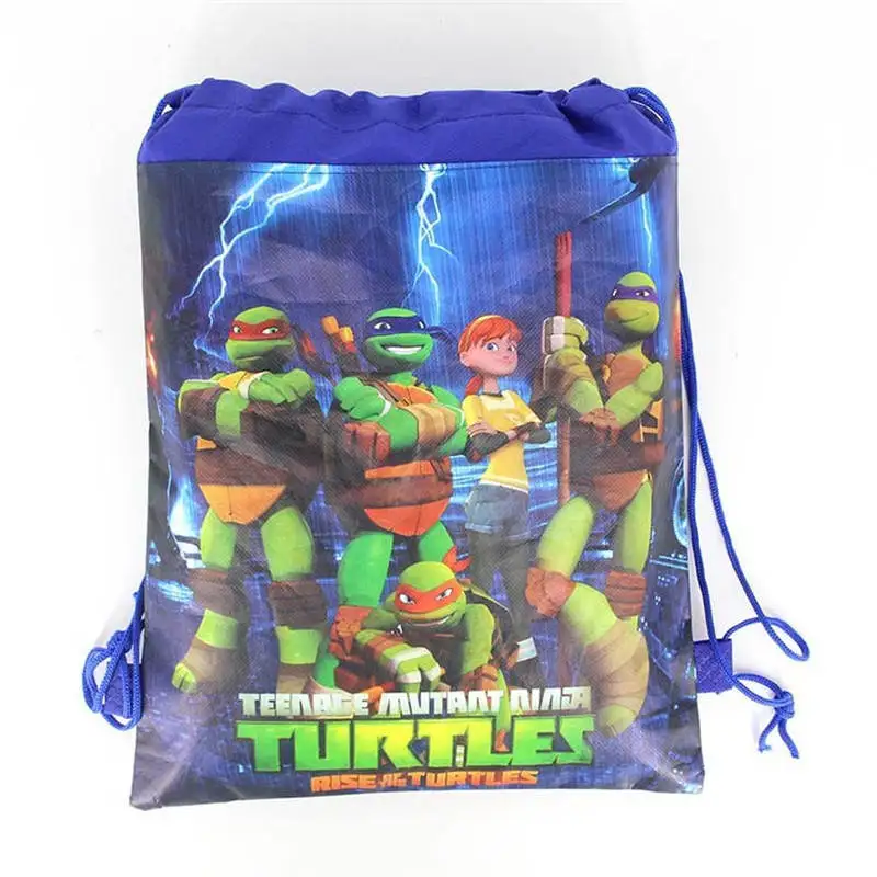 1 шт. ниндзя черепаха сумка на шнурке для детей мальчиков и девочек Дорожная