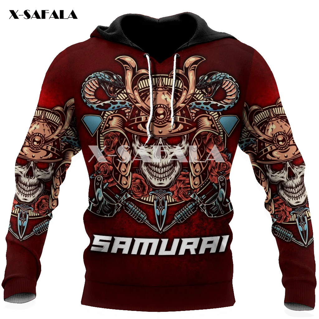 

Japan Samurai Skull Tattoo Art 3D Print XS-7XL Hoodie Man Women Harajuku Outwear Zipper Pullover Sweatshirt Unisex-25