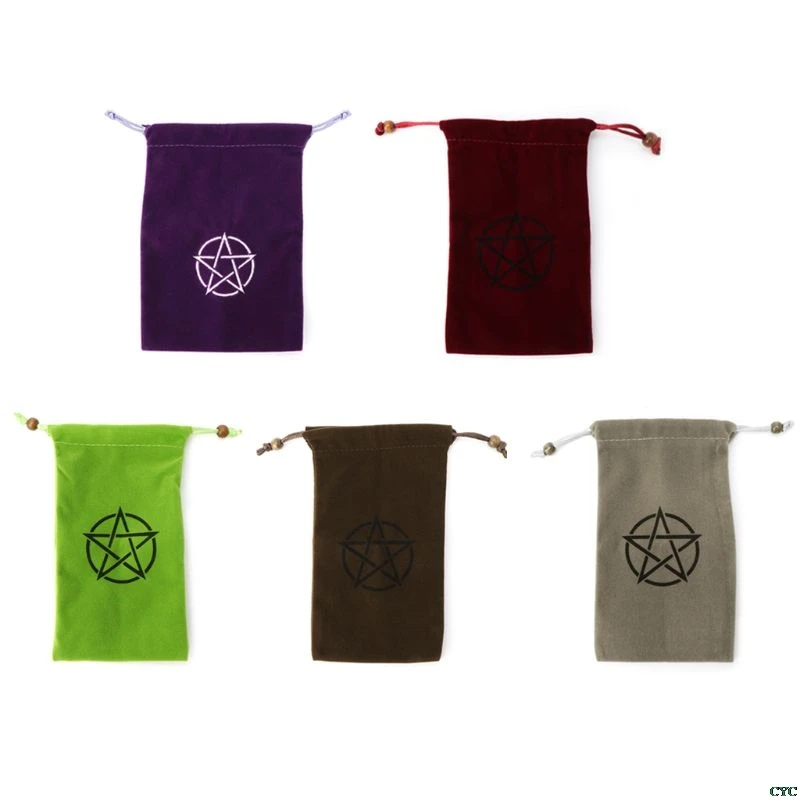 1 шт. бархатная пентаграмма Таро сумка для хранения настольная игра Карта вышивка
