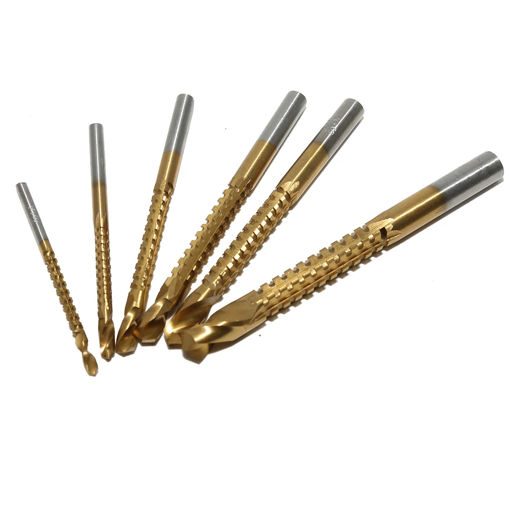 

Countersink Drill Bit 6Pcs Drill Power Tools Speed Out Metal Titanium Coated HSS Drill Bits Set Saw Plastic Metal Hole