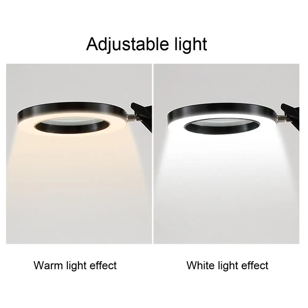 

2 Types LED Cold Light Tattoo Lamp 8X Magnifying Glass Beauty Salon Eyebrow Eye Lip Bedroom Eye Protection Vertical Floors Lamps
