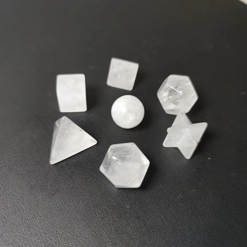 Набор из 7 шт. набор кристаллов и геометрических фигур|Камни| |