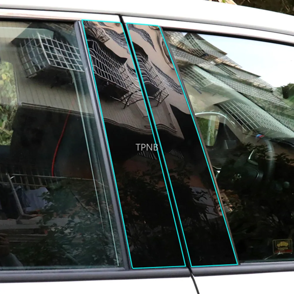 For Toyota RAV4 2019 2020 PC Window Pillar Trim Cover Sticker Accessories
