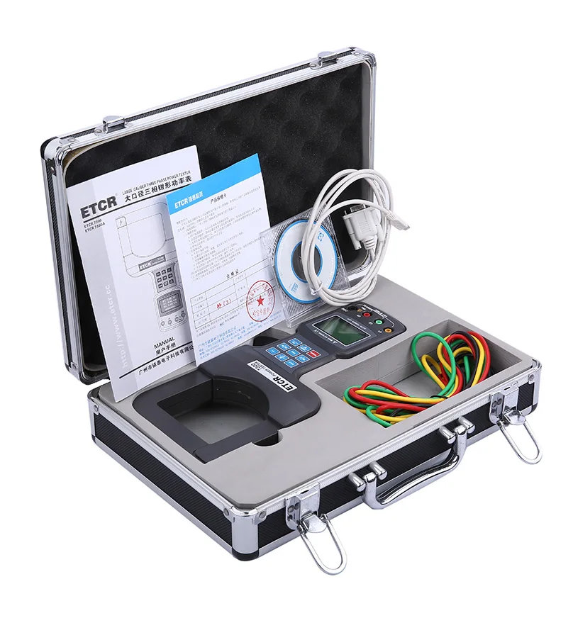 

ISO CE ETCR7300A Large Caliber Clamp Three Phase Power Clamp Tester