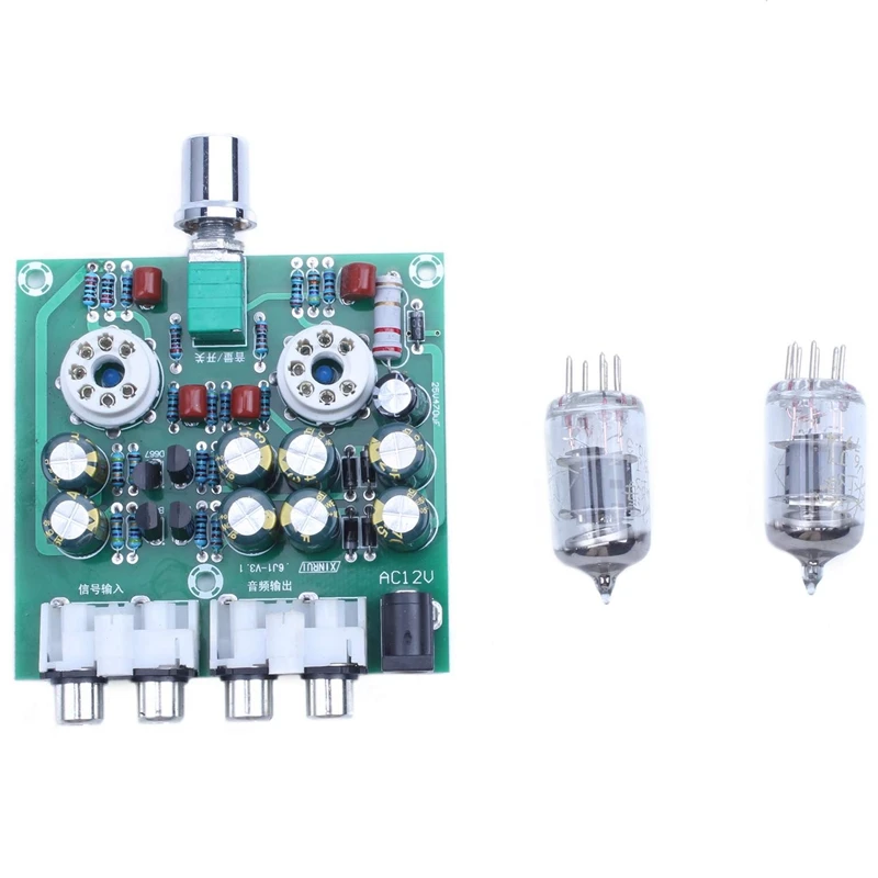 AC 12V 6J1 Valve Pre-amp Tube PreAmplifier Board Headphone Amplifier Buffer | Электроника