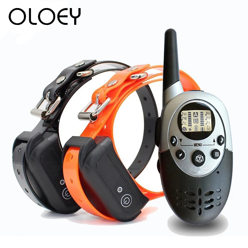 Водонепроницаемый перезаряжаемый ошейник для дрессировки собак с дистанционным