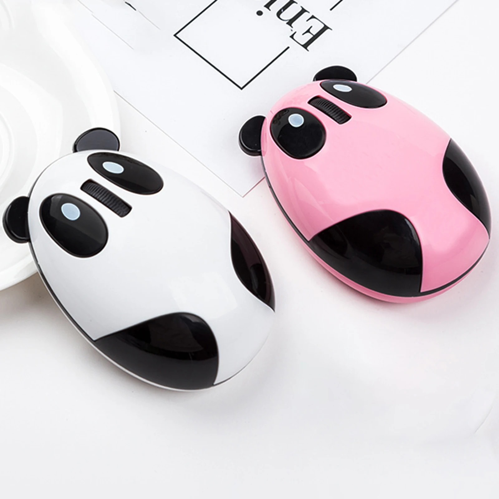 2 4G Беспроводной оптический Мышь Тапочки с милой мультяшной пандой дизайн