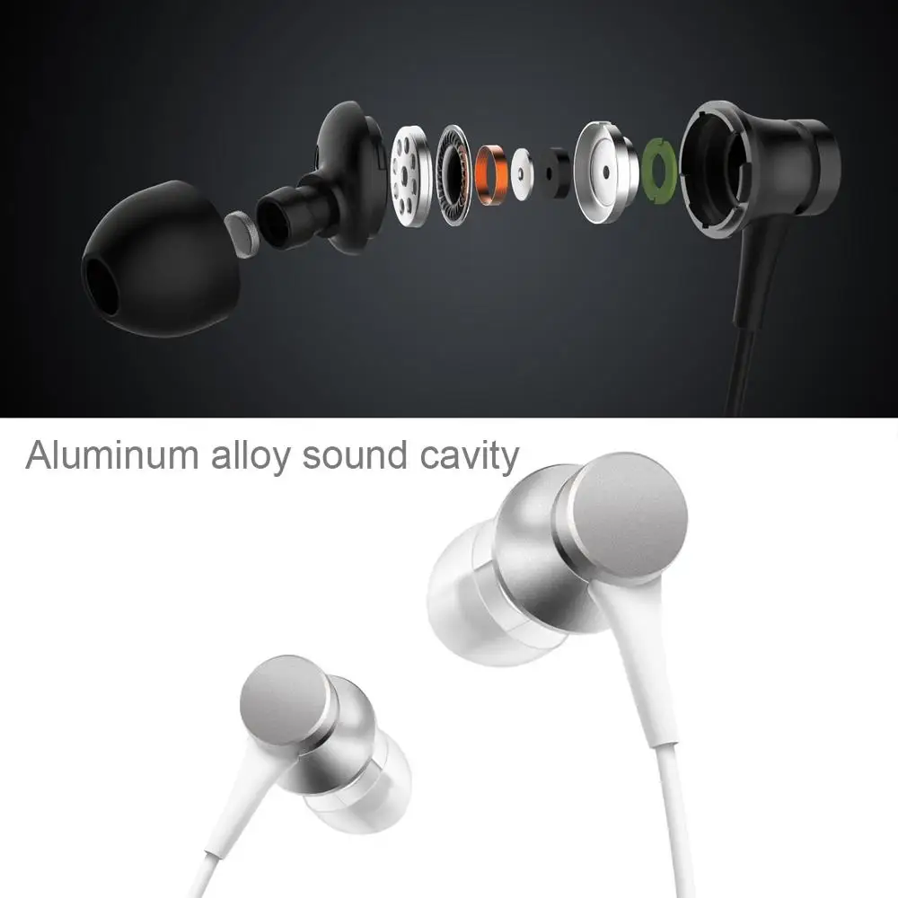 100% оригинальные наушники Xiaomi Mi Piston Базовая версия стереонаушники с микрофоном