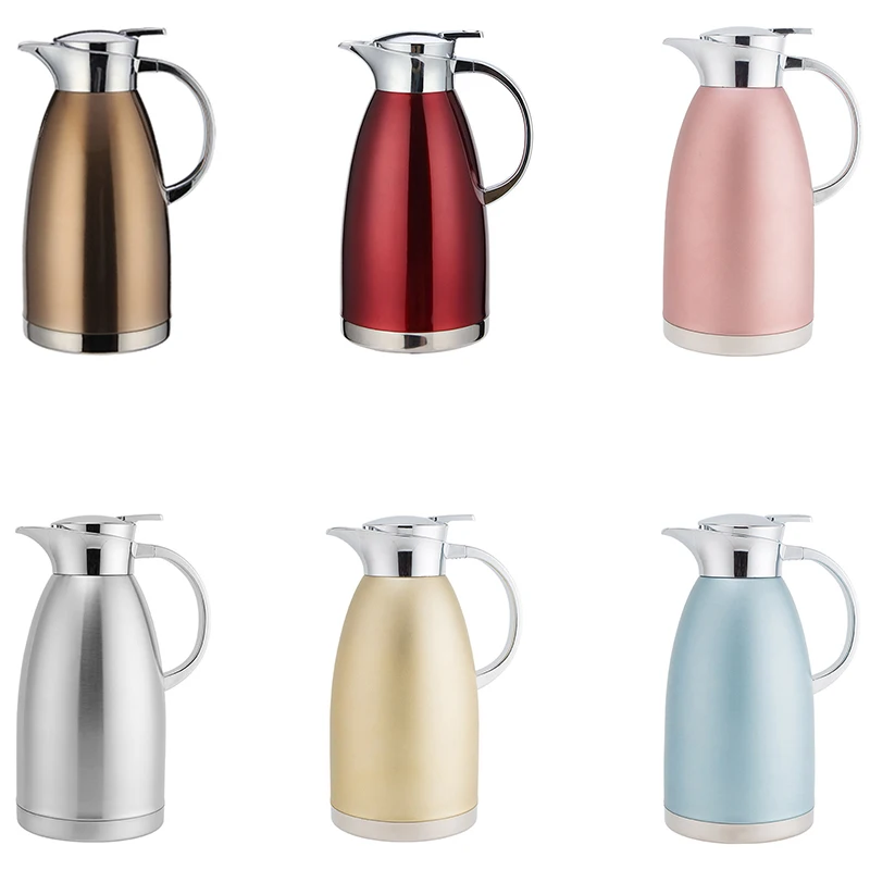 2.3L большая емкость с двойной стенкой 304 нержавеющая сталь горячая вода в чайник |