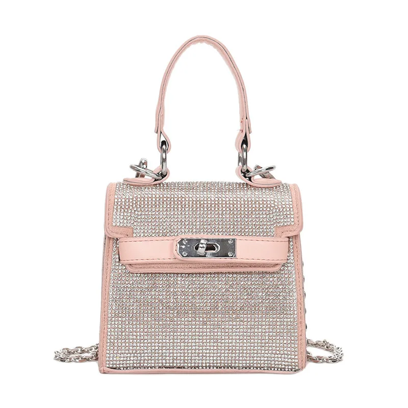 

Fashion Mini Women Handbag Shopping Tote Bags Diamond Rhinestone Flash Shoulder Bag Female Girl Messenger Bag Crossbody Bag