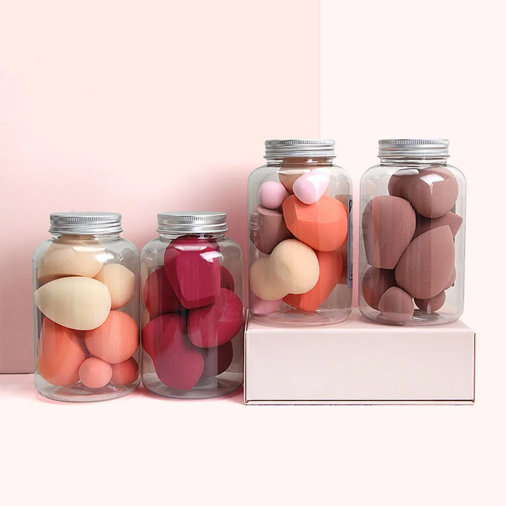 

Лот 8 шт. Красота яйцо макияж губка для сухой и влажной уборки губку буфами на рукавах Красота инструмент