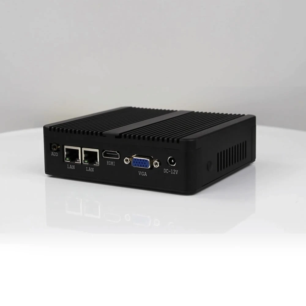 Industrial Fanless Mini PC Celeron N4100 Pentium N3520 Dual LAN 2COM HDMI WIFI Windows 10 Nettop Office computer minipc Desktop