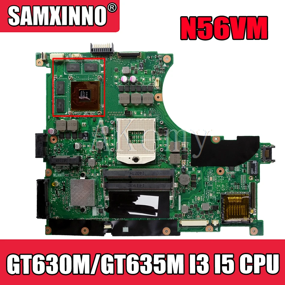 

Akemy N56VM Laptop motherboard for ASUS N56VM N56VB N56VZ N56VJ N56V original mainboard GT630M/GT635M Support I3 I5 CPU