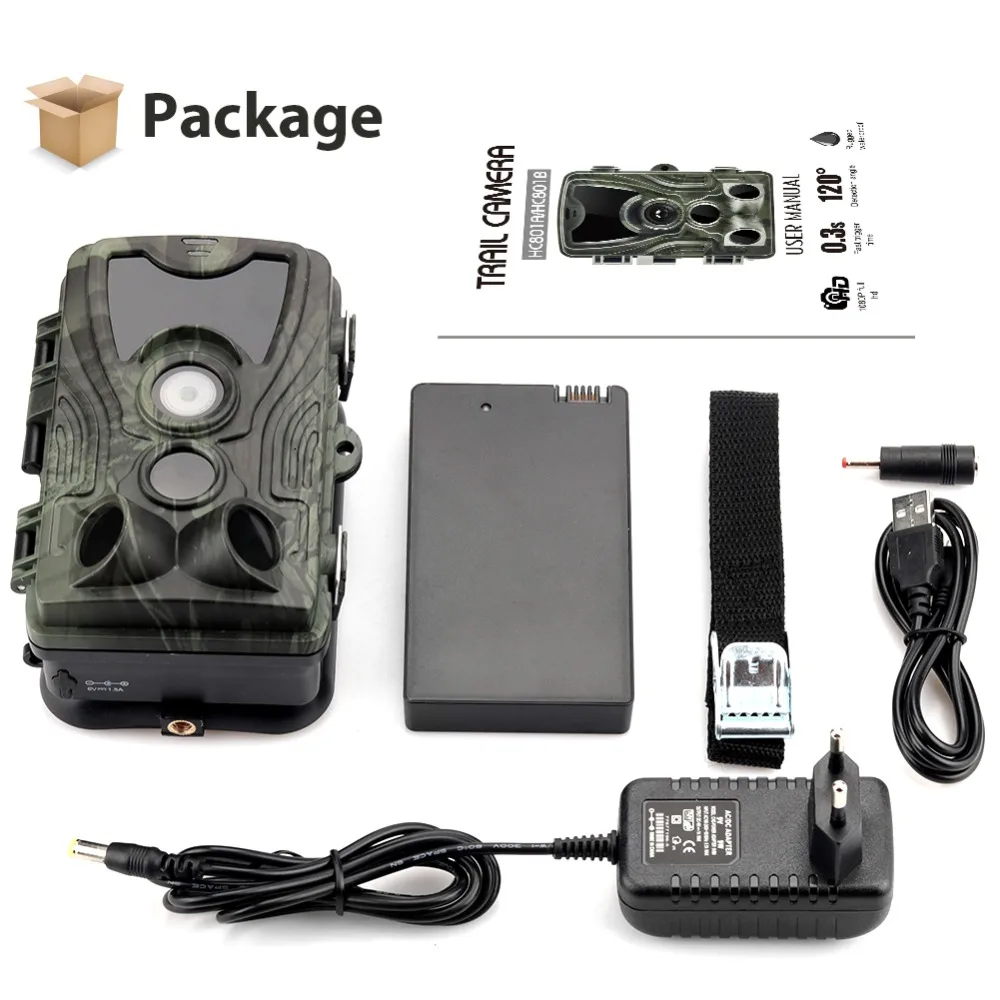 

Trail Hunting Camera With 5000Mah Lithium Battery 16MP 1080P IP65 Waterproof Photo Traps 0.3s Wild Surveillance