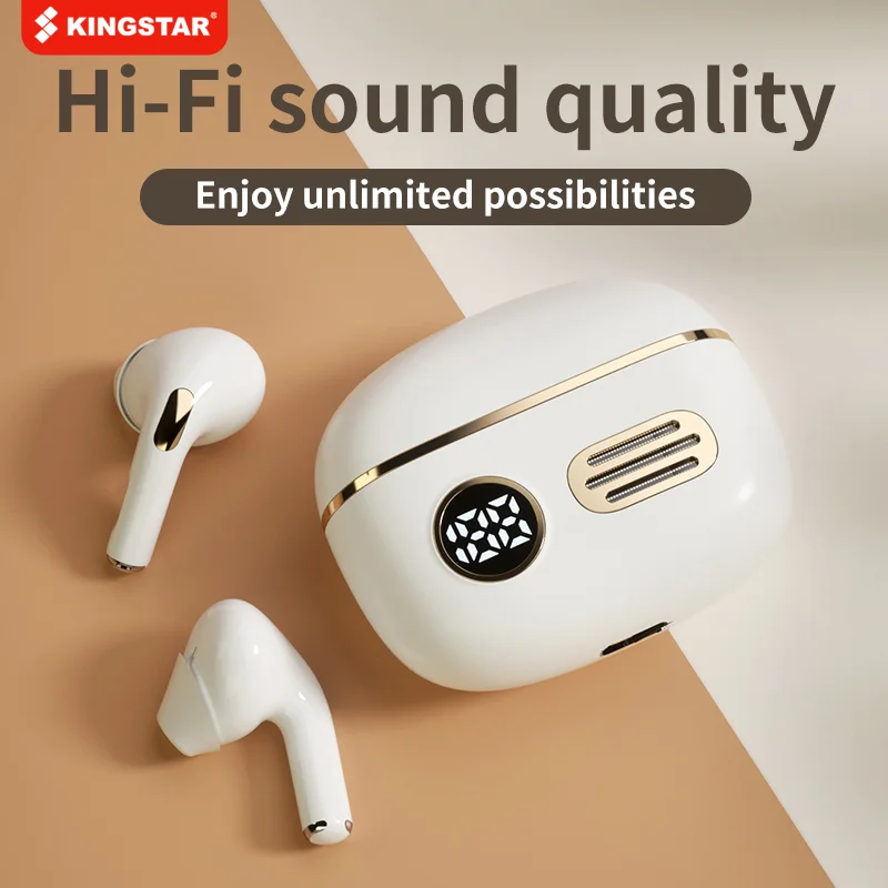 

Беспроводные наушники TWS Bluetooth со светодиодным дисплеем, наушники-вкладыши Hi-Fi, спортивные, водонепроницаемая гарнитура подарок