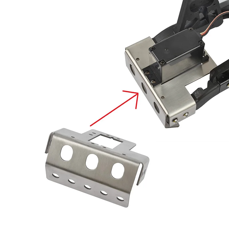 RC Нержавеющая Сталь Серводвигатель противоскользящая пластина для Redcat GEN8 Scout II
