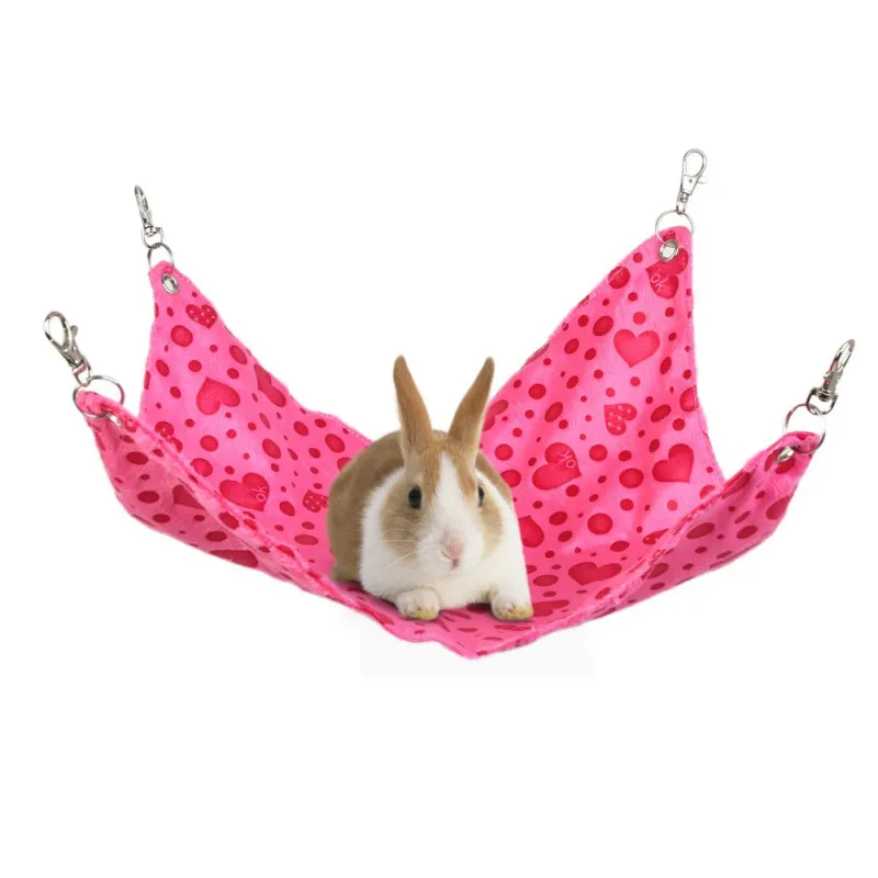 Pet Hammock Plush Hamster Mouse Ferrets Guinea Pig Cat Hanging Bed For Cats Rodents Sleeping Mat Pets Supplies | Дом и сад