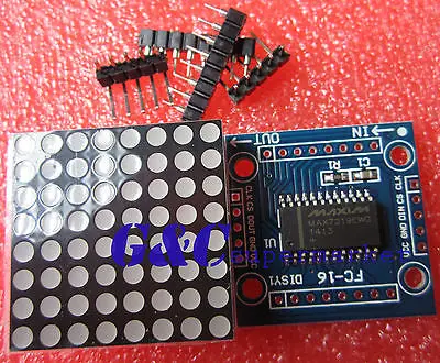 10 шт. MAX7219 матричный модуль микропроцессорный DIY KIT | Электронные компоненты и