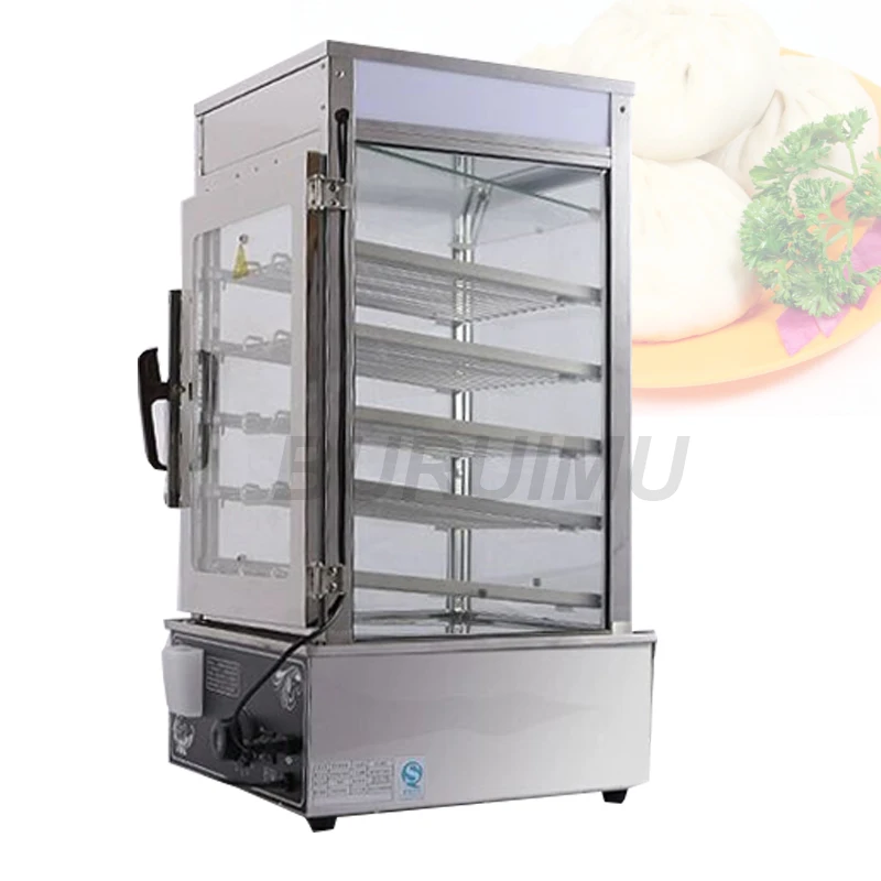 Коммерческий Электрический паровой шкаф из закаленного стекла пароварка для