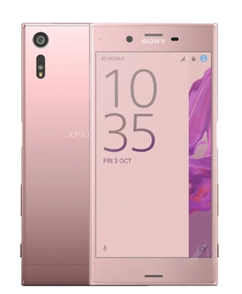 Deep pink Разблокированный мобильный телефон sony Xperia XZ F8331 с одной sim-картой, 3 Гб ОЗУ, 32 Гб ПЗУ, 4G LTE, четырехъядерный, 5,2 дюймов, отпечаток пальца - Цвет: Deep pink
