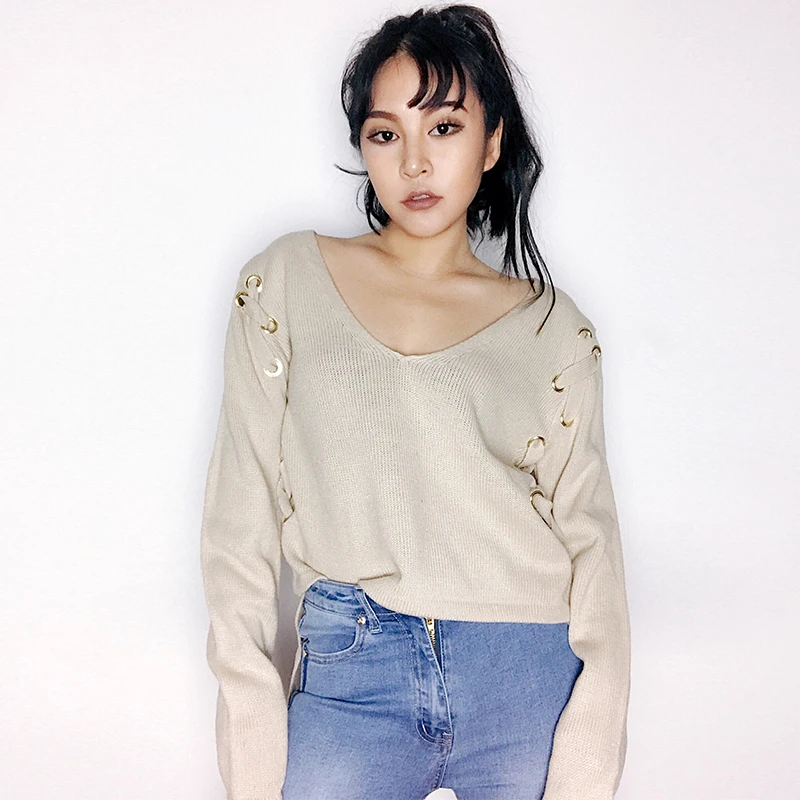 Новинка 2019 модная повседневная женская одежда простая и универсальная Вязаная