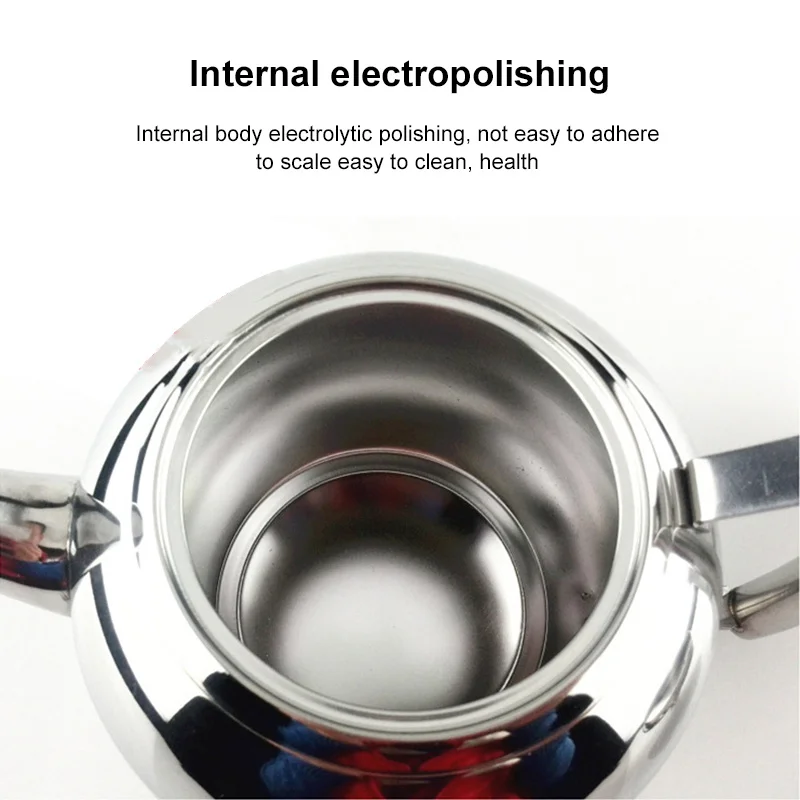 

KETTLE-FILTER Teapot-Container Stainless-Steel Coffee-Pot Large-Capacity Home Cafe-Bar